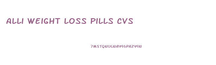 Alli Weight Loss Pills Cvs