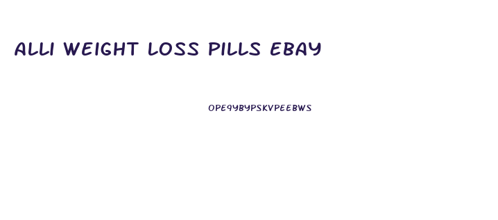 Alli Weight Loss Pills Ebay