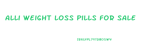 Alli Weight Loss Pills For Sale