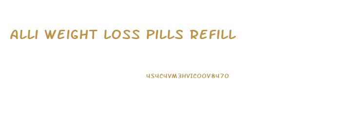 Alli Weight Loss Pills Refill