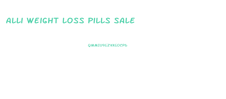 Alli Weight Loss Pills Sale