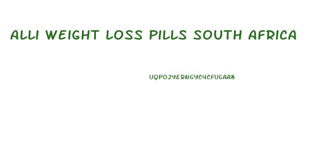 Alli Weight Loss Pills South Africa