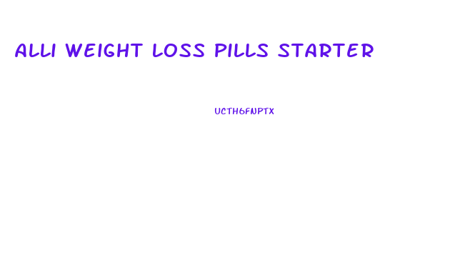 Alli Weight Loss Pills Starter
