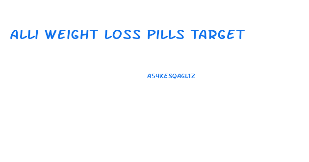 Alli Weight Loss Pills Target