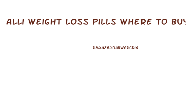 Alli Weight Loss Pills Where To Buy