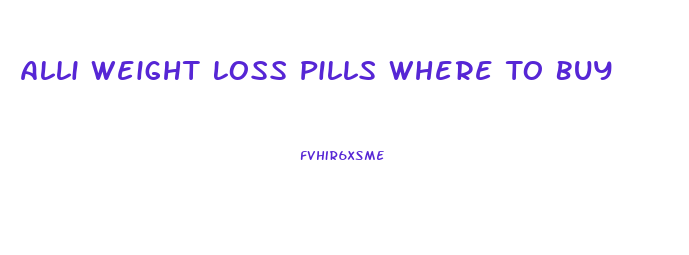 Alli Weight Loss Pills Where To Buy