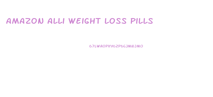 Amazon Alli Weight Loss Pills