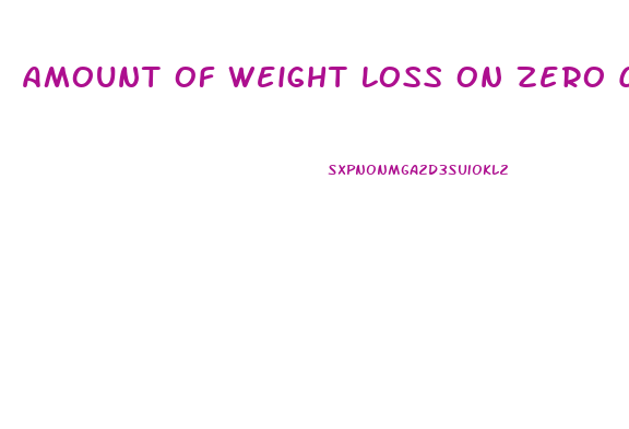 Amount Of Weight Loss On Zero Carb Diet