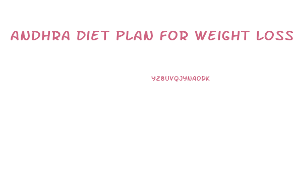 Andhra Diet Plan For Weight Loss