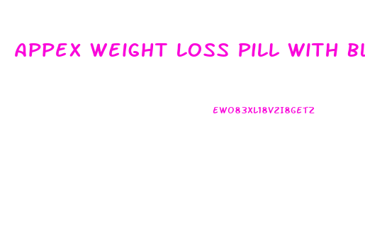 Appex Weight Loss Pill With Blue Speck