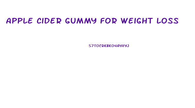 Apple Cider Gummy For Weight Loss