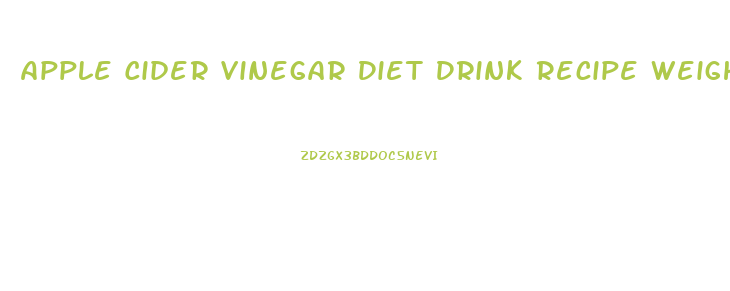 Apple Cider Vinegar Diet Drink Recipe Weight Loss At Night