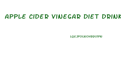 Apple Cider Vinegar Diet Drink Recipe Weight Loss At Night