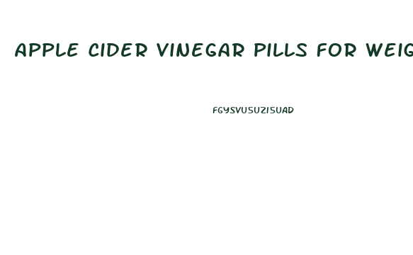 Apple Cider Vinegar Pills For Weight Loss Recipe