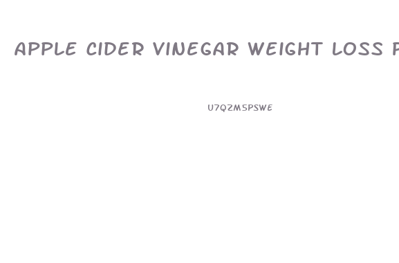 Apple Cider Vinegar Weight Loss Pill