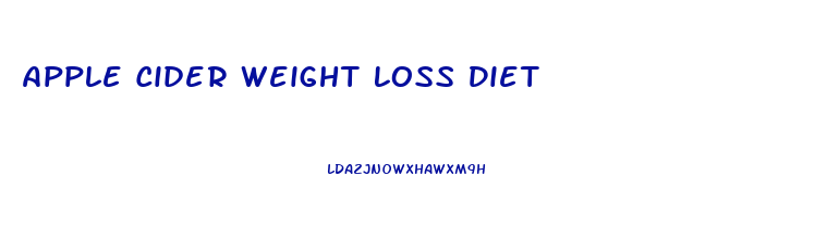 Apple Cider Weight Loss Diet