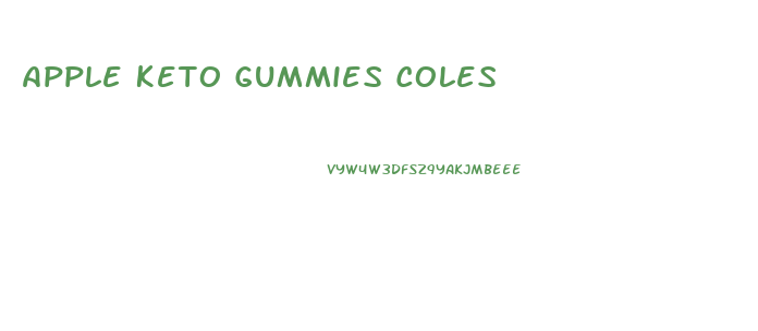 Apple Keto Gummies Coles