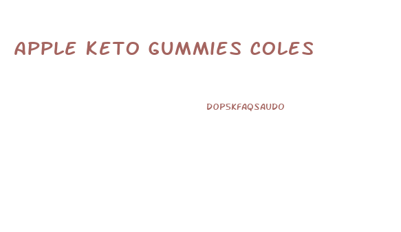 Apple Keto Gummies Coles