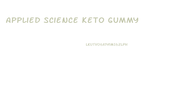 Applied Science Keto Gummy