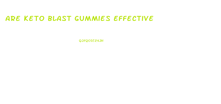 Are Keto Blast Gummies Effective