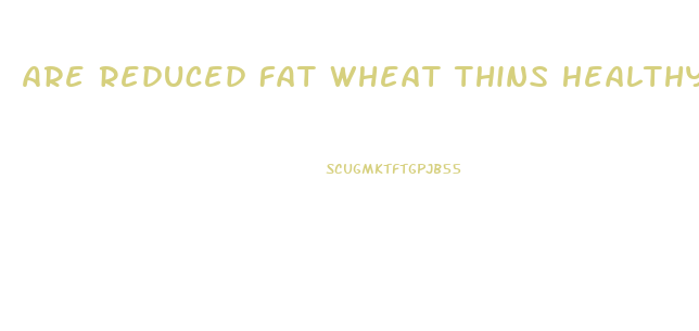 Are Reduced Fat Wheat Thins Healthy