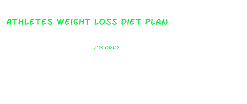 Athletes Weight Loss Diet Plan