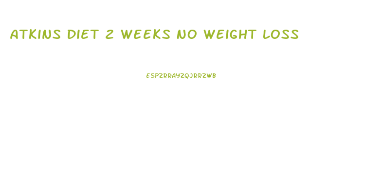 Atkins Diet 2 Weeks No Weight Loss