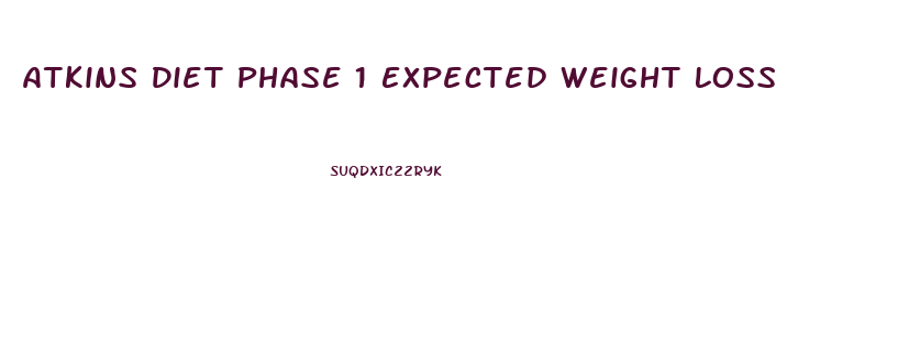 Atkins Diet Phase 1 Expected Weight Loss