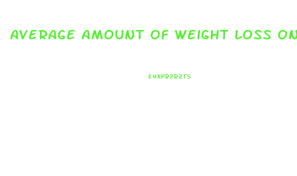 Average Amount Of Weight Loss On Keto Diet