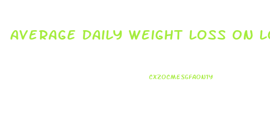 Average Daily Weight Loss On Low Carb Diet