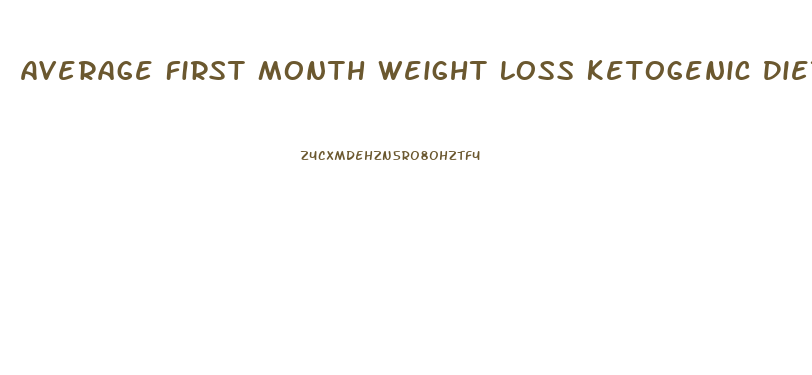 Average First Month Weight Loss Ketogenic Diet