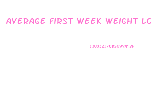 Average First Week Weight Loss On Keto Diet