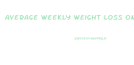 Average Weekly Weight Loss On 5 2 Diet