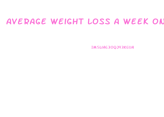 Average Weight Loss A Week On Cambridge Diet