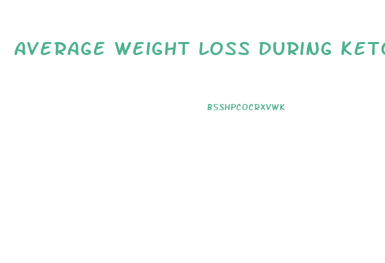 Average Weight Loss During Keto Diet