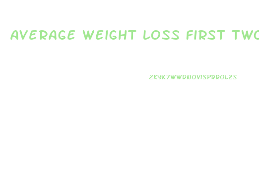 Average Weight Loss First Two Weeks South Beach Diet