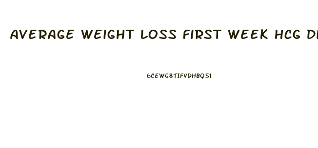 Average Weight Loss First Week Hcg Diet