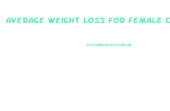 Average Weight Loss For Female On Keto Diet