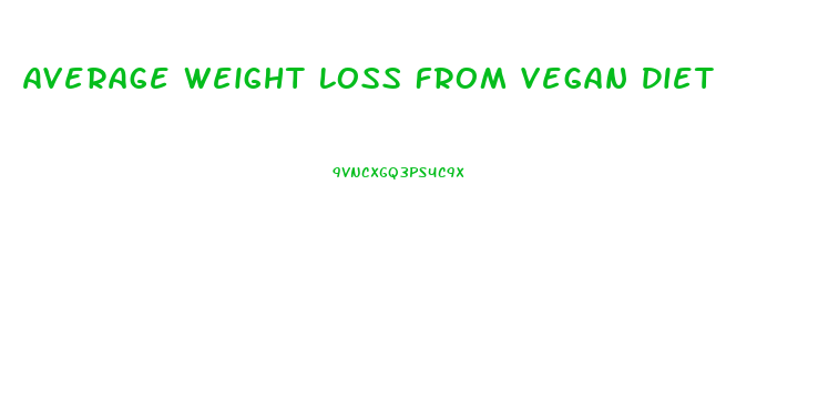 Average Weight Loss From Vegan Diet