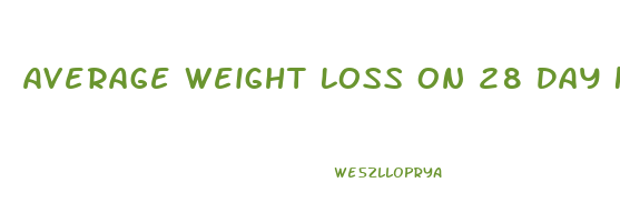Average Weight Loss On 28 Day Keto Diet