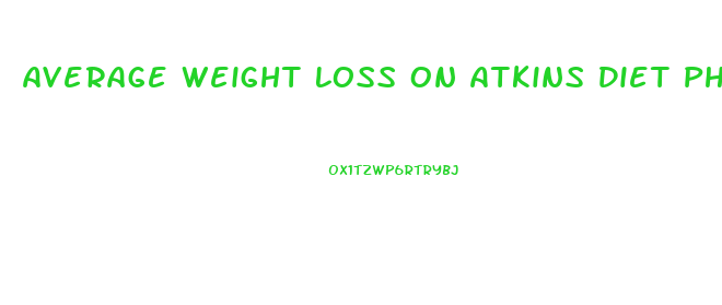 Average Weight Loss On Atkins Diet Phase 1