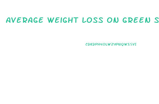 Average Weight Loss On Green Smoothie Diet