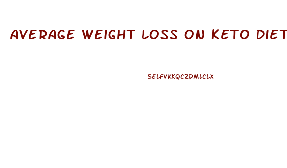 Average Weight Loss On Keto Diet For One Month