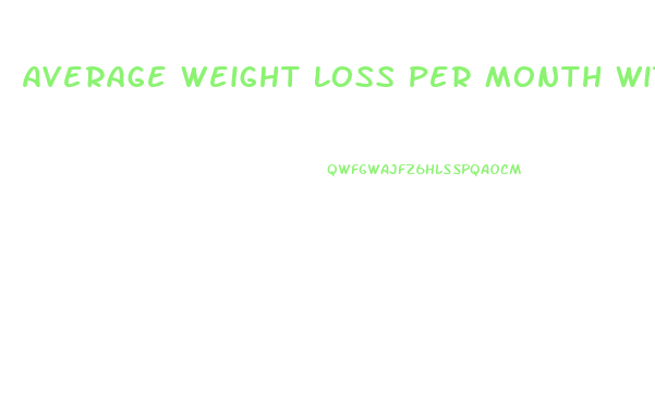 Average Weight Loss Per Month With Diet And Exercise