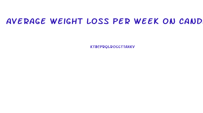 Average Weight Loss Per Week On Candida Diet