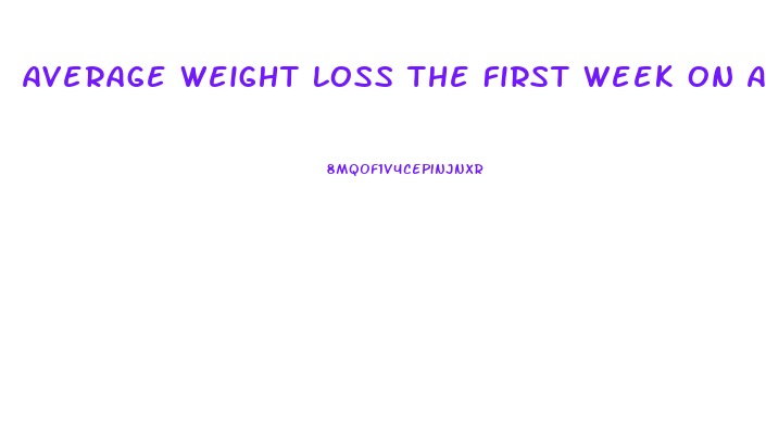 Average Weight Loss The First Week On A Keto Diet