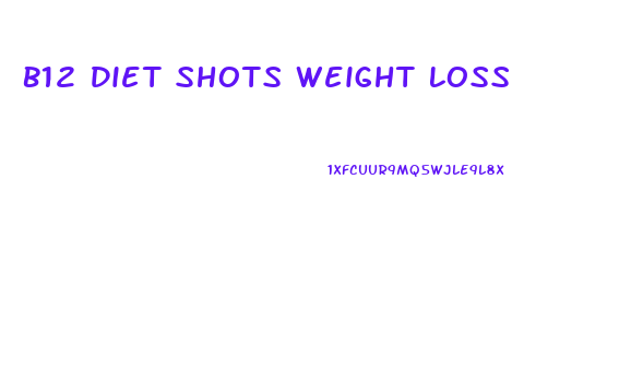 B12 Diet Shots Weight Loss