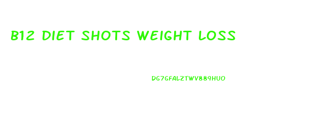 B12 Diet Shots Weight Loss