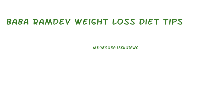 Baba Ramdev Weight Loss Diet Tips