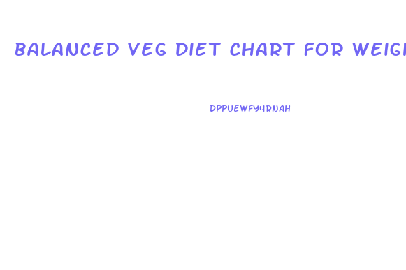 Balanced Veg Diet Chart For Weight Loss